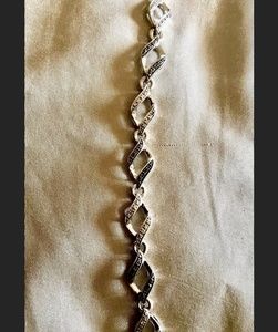 genuine black and regular  diamond bracelet